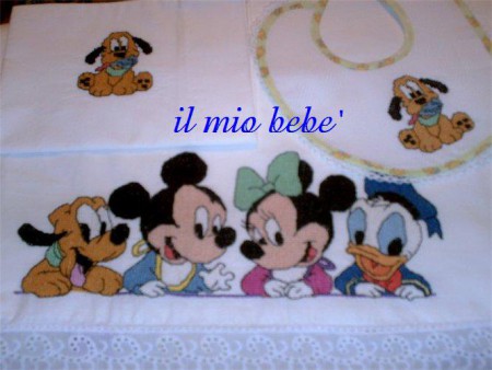 mod.7 x culla-carrozzina 40,00€ / x lettino 50,00€ / federa ricamata 4,00€