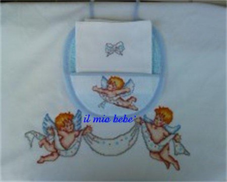 mod.8 x culla-carrozzina 32,00€ / x lettino 42,00€ / federa ricamata 3,00€