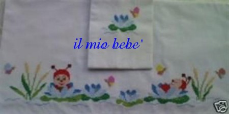 mod.10 x culla-carrozzina 33,00€ / x lettino 43,00€ / federa ricamata 3,00€