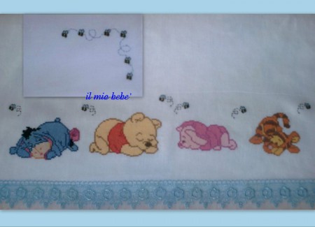 mod.14 x culla-carrozzina 33,00€ / x lettino 43,00€ / federa ricamata 2,00€