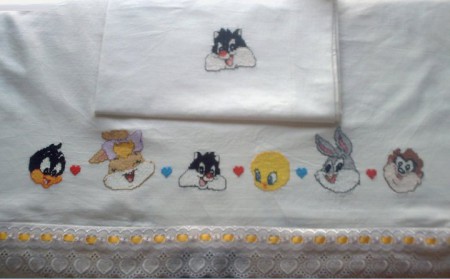 mod.23 x culla-carrozzina 33,00€ / x lettino 43,00€ / federa ricamata 3,00€