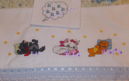 mod.38 x culla-carrozzina 33,00€ / x lettino 43,00€ / federa ricamata 3,00€ 