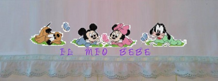 mod.48 set lenzuolino BABY DISNEY x culla -carrozzina 30,00€ x lettino 40€ ricamo sulla federa 3,00€